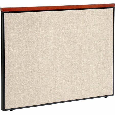 INTERION BY GLOBAL INDUSTRIAL Interion Deluxe Office Partition Panel, 60-1/4inW x 43-1/2inH, Tan 277531TN